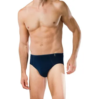 Schiesser Slip 95/5 (Set, 1-St., 1-teilig) Herren Unterhosen Slip Mini-Slip Unterwäsche beige|blau 8 (XXL)