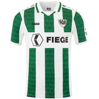 JAKO Preußen Münster Heimtrikot 2024/25 Kinder 656 - weiß/sportgrün (ohne sponsor gieseke) 164