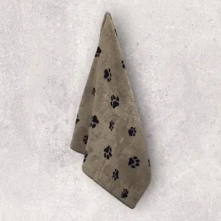 CAWÖ We love Dogs Handtuch 50 x 100 cm schwarz-beige