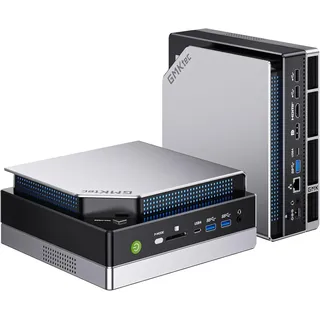 GMKtec EVO-X2 AI Mini-PC AMD Ryzen AI Max+ 395 (bis zu 5,1GHz) Mini Gaming PC, 96GB LPDDR5X 8000MHz (12GB*8), 1TB PCIe 4.0 SSD, 8K-Display für Vier Bildschirme, WiFi 7 & USB4, SD-Kartenleser 4.0
