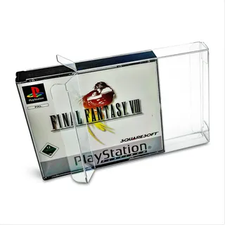 5 x Klarsicht Schutzhüllen passend für Sony Playstation 1 double case OVP 0,3mm Passgenau und Glasklar-PET-Reset Retro Game Protectors-PS1 PS one cases-box-Staubdicht-UV-Schutz