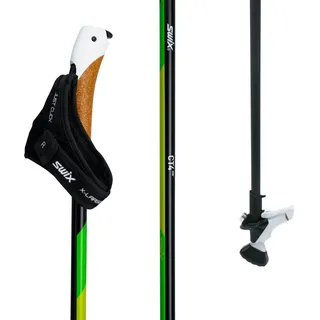 Swix CT4 Nordic Walking Stock Lime Carbon Tech mit Twist & Go Spitze 1 Paar 100cm