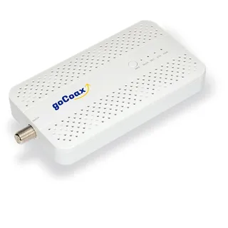 goCoax MoCA 2.5 Adapter, MA2500D Gigabit Ethernet über Koaxialkabel mit 2.5GbE Port | Für Gaming & 4K/8K Streaming, Mesh-WLAN-Backhaul | Ersetzt Lange LAN-Kabel | Benötigt 2+ Adapter, Weiß