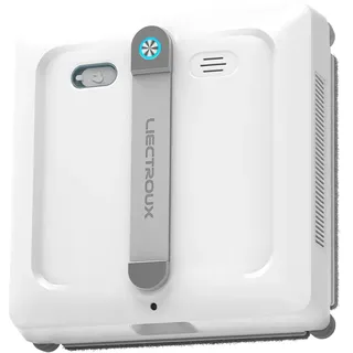 LIECTROUX Fensterputzroboter S9, 2 rotierende Bürsten, Sprühpumpe mit 6 Düsen, bürstenloser Motor, 9 kPa, rahmenlose Fenster, 8 Mikroschalter, Seil + 2-in-1-Kabel, App & Fernbedienung