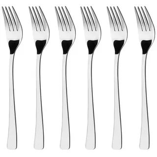 Gräwe Tafelgabeln 6 Stück, Edelstahl, Serie Würzburg