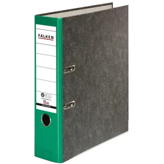 Falken Ordner Recycling 8 cm DIN A4 grün
