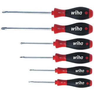 Wiha Schraubendreher Set SoftFinish® Phillips, Pozidriv 6-tlg.