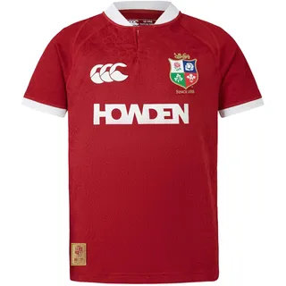 Canterbury of New Zealand British and Irish Lions Replica, Unisex-Kinder Hemd, Red Dahlia,