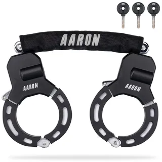 AARON Bolt Handschellenschloss für E-Scooter - Hochsicherheits-Design - Schwarz