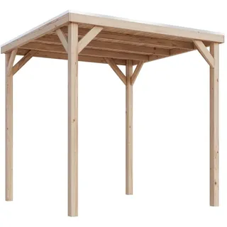 Karibu Pavillon Cubeco mit Flachdach Ohne Verlängerung