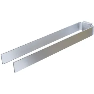 Designfabrik Hamburg Handtuchhalter Silber, Metall, Rechteckig, 42x5x9 cm Badaccessoires, Waschplatzzubehör, Handtuchhaken
