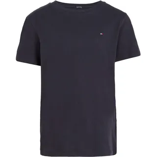 Tommy Hilfiger "BOYS BASIC CN KNIT", Jungen, Gr. 6/116, blau (marine), Obermaterial: 100% Baumwolle, Basic, Basic schmal, Rundhals, Shirts T-Shirt, Kinder Kids Junior MiniMe,für Jungen