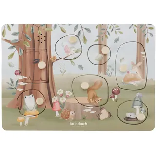 Little Dutch Sound-Greif-Puzzle Holz Forest Friends | Little Dutch