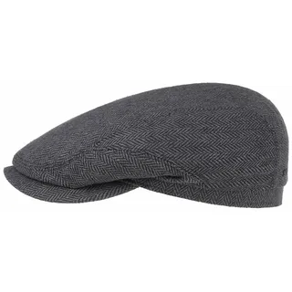 Stetson Schiebermütze Belfast Seide Driver Cap Made in the EU grau|schwarz 63 cm