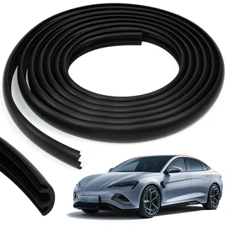 BRRDAQU Dachträger Gummistreifen 300cm Universeller Autodachträger Dichtungsstreifen 2cm Breit Windgeräusche Reduzierend & Staubschutz Langlebiger Gummistreifen Ersatz für Auto Dachreling (Schwarz)