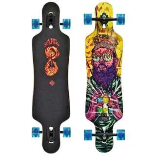 Streetsurfing Street Surfing Longboard Drop Through Freeride 39'' Holy Cube