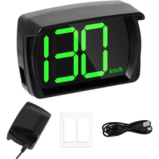 Digitaler Auto Tachometer,Auto HUD Head Up Display 2.8" KM/H | Tachometer mit GPS Chip,Geschwindigkeitsanzeige für alle Fahrzeuge,USB Plug and Play