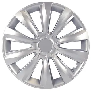 CARTREND Radzierblende Delta 35 Cm (14 Zoll) Silber 1 Stück Radkappe - Cartrend