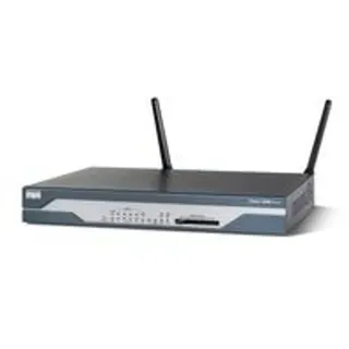 Cisco 1801, Schnelles Ethernet, 10,100 Mbit/s, 10/100Base-T(X), 128-bit AES,192-bit AES,256-bit AES,3DES,AES,DES,EAP-FAST,LEAP,WEP,WPA,WPA2, IOS, S... - Schwarz/Blau/Silber
