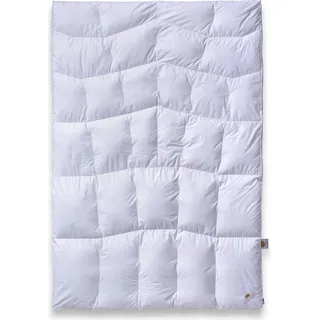SCHLAFKÖNIG Daunendecke 155 x 220 100 % 1A Daunen Klasse 1 BodyComfort-S - Weiß