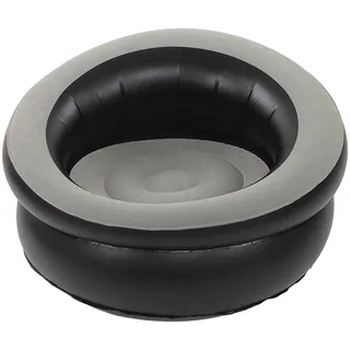 Otufan Aufblasbare Couch, 30,7 X 29,5 Zoll, PCV-Flock-Luft-Sofa-Stuhl, Faule Aufblasbare Sofas Für Zuhause, Wohnzimmer, Schlafzimmer, Reisen(grau)