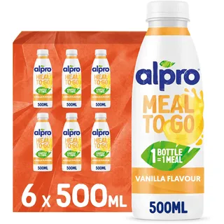 Alpro Meal To Go Vanillegeschmack – Proteinreiche Trinkmahlzeit – 6 x 500 ml