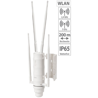 Wetterfester Outdoor-WLAN-Repeater / Wifi mit 1.200 Mbit/s, für 2,4 & 5 GHz für HC, Pro-HC usw.