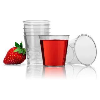 BigDean 100 Stück Schnapsgläser Plastik 3cl lebensmittelecht