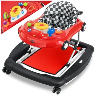 Kidiz KIDIZ® 4in1 Lauflernhilfe Babywalker Spiel- und Lauflernwagen Gehfrei - Schaukelfunktion Babywippe mit Rollen, Licht, Musik ,Spielecenter Esstisch Laufstuhl Laufhilfe babys ab 6 Monaten Klappbar