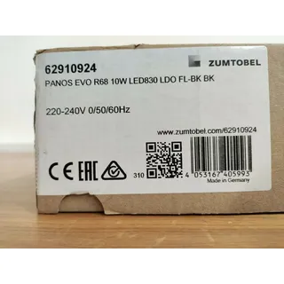 Zumbotel 62910924 Panos Evo R68 10W LED830 LDO FL-BK BK UR