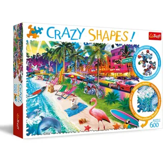 Trefl Crazy Shapes: Miami Beach Puzzle - 600 Teile