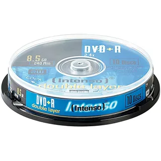Intenso 45725 DVD+R, 8,5 GB, Double Layer, 10 Stück