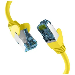 EFB-Elektronik RJ45 PATCHKABEL mit CAT7 ROHKABEL GELB 0,15m