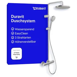 Duravit Duschsystem 1000 Minusflow Edelstahl gebürstet TH4282008070