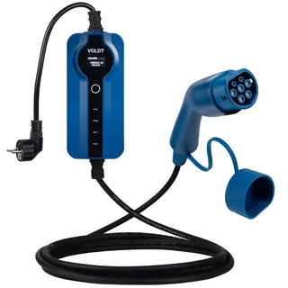 Voldt® Schuko Ladekabel Typ 2 | 8A - 16A | 3,7kW  + APP | 5 Meter