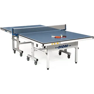 Dione Tischtennisplatte School Sport 600 kompakt Indoor Blau TT-Platte rollbarer und klappbar Tischtennistisch - Vormontiert - 95KG