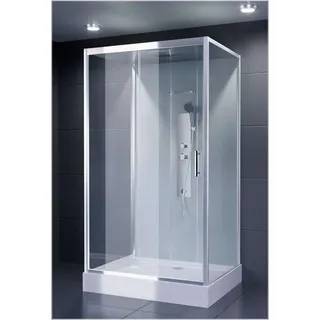 dukf Virginia Eck-Duschkabine mit Schiebetür 115 x 215 cm Duschmeister