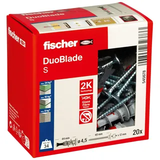 Fischer Duoblade S Gipskartondübel 44 mm 20 Stück