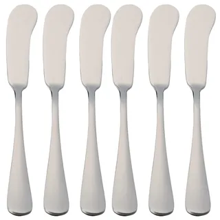 6 Buttermesser 16,5 x 2 cm Edelstahl 18/0 Schlichtes Und Elegantes Design