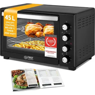 First Austria Minibackofen 45L schwarz