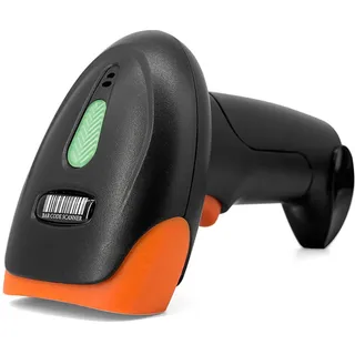 Handheld Barcode Scanner Kabellos 1D 2D QR Code Book Scanner für PC Handbuch Continuous Scanning USB Kabelbalkenleser Handscanner (USB Connect)