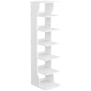 VASAGLE Mid.you Schuhregal 26,4 x 110,4 x 30 cm stehend / weiß