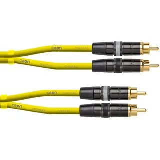 Cordial ENCORE CEON DJ RCA 3 Y, 3,0 m, REAN 2 x Cinch gold / 2 x Cinch gold