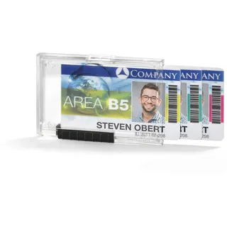 Durable Kartenhalter Pushbox TRIO 10 Stück, transparent,