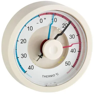 TFA Analoges Bimetall-Maxima-Minima-Thermometer Weiß 10.4001