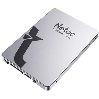 Netac SSD 128GB, SSD Festplatte Intern Sata 3.0 2,5 Zoll für Laptop, PC, Desktop, (N530S, Aluminiumlegierung, Silber grau)