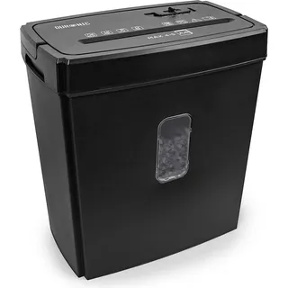 Duronic PS657 Aktenvernichter, 5 Blatt, Kreuzschnitt Schredder Büro Home