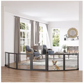 PawHut Hundegitter 1 Stück Schwarz 70 cm