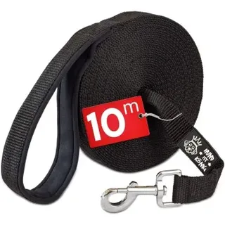 HUND IST KÖNIG 10m Schleppleine Hund - Schleppleine, 10m für Hunde mit gepolsterter Handschlaufe