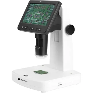 TOOLCRAFT TO-9076404 Toolcraft 12.7 cm (5-Zoll) LCD-Digitalmikroskop mit Polarisator 300 x Auflicht, Durchlicht